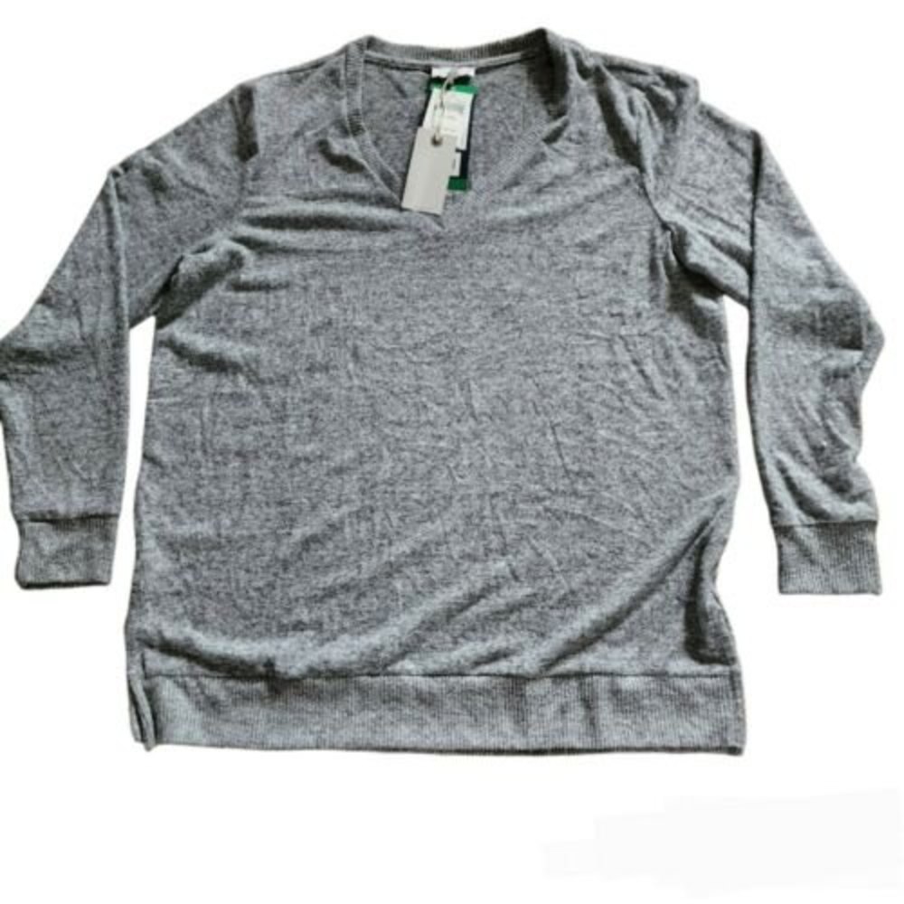 Lucky Brand Womens V-neck Tunic Long Sleeve Pullover Size XL New